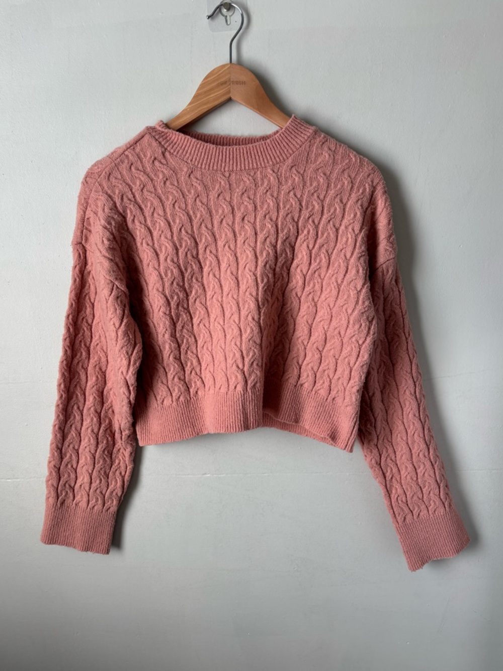 Dynamite Cable Knit Sweater | Rose Pink | Size XS | Great Condition